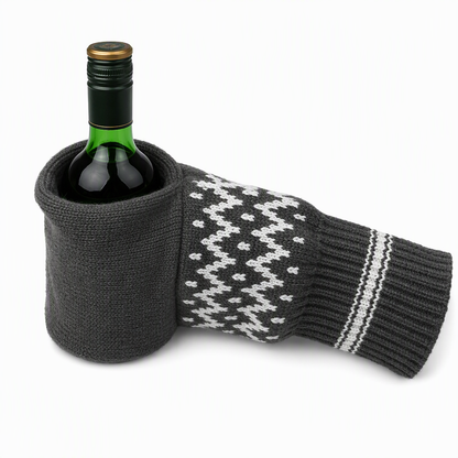 Mitain en tricot pour bière, gant de boisson pour tenir les bouteilles et canettes de bière
