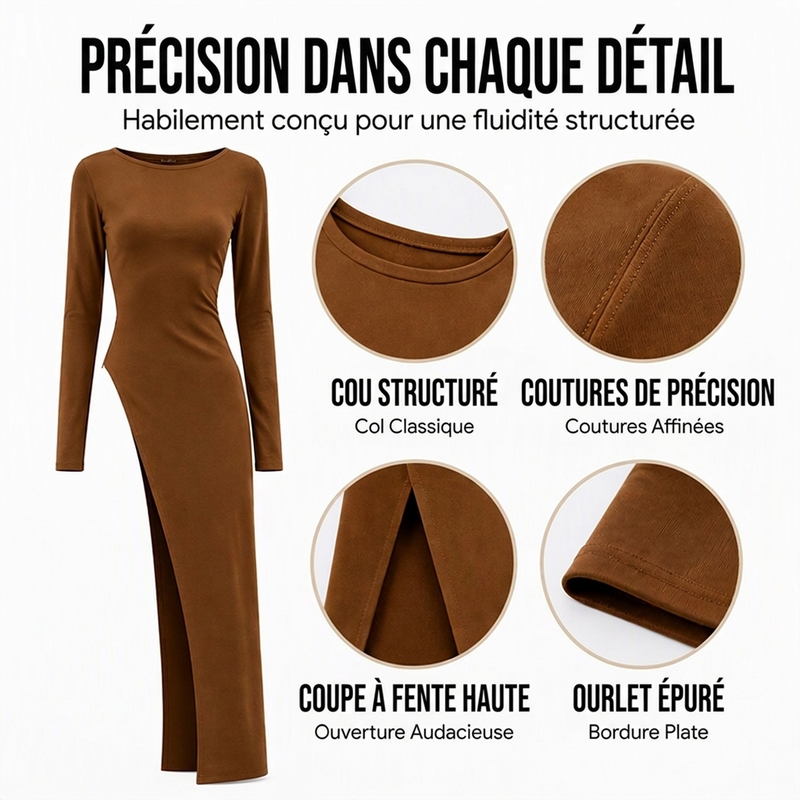 👜 -50 % sur toute la mode femme ! ✨Haut long asymétrique chic pour femme avec fente haute