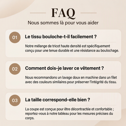 Haut à manches longues en maille gaufrée pour femme