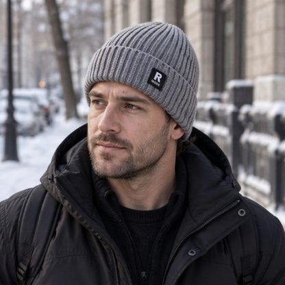 Bonnet chaud en maille slouchy pour homme
