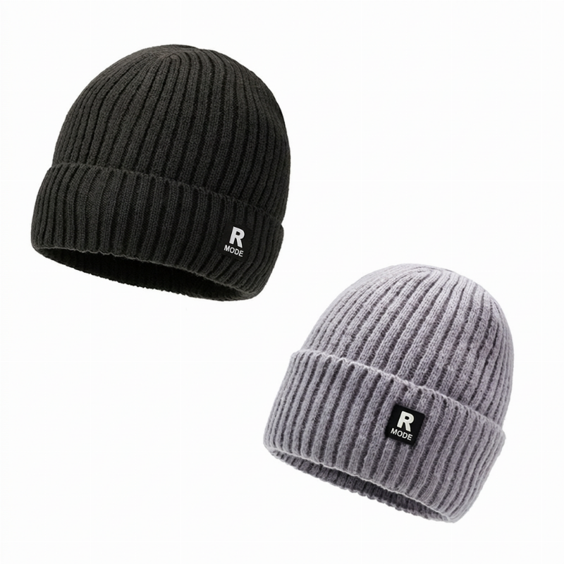 Bonnet chaud en maille slouchy pour homme