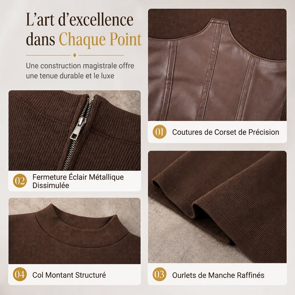 Robe pull mouchetée à manches longues et col rond pour femme, coupe slim moulante