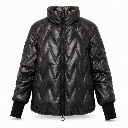 Manteau d'automne-hiver en coton à capuche, coupe ample, patchwork, manches longues pour femmes