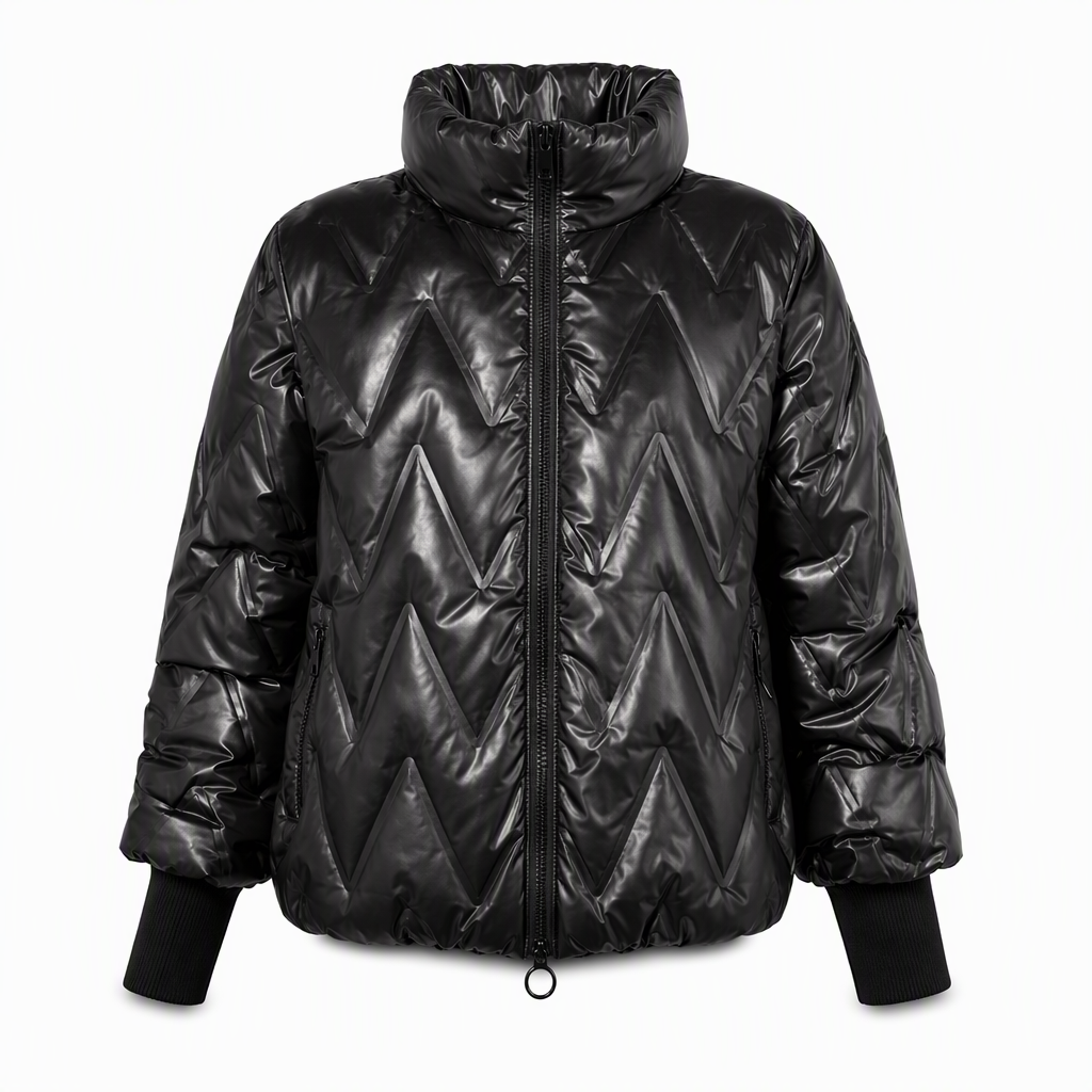Manteau d'automne-hiver en coton à capuche, coupe ample, patchwork, manches longues pour femmes