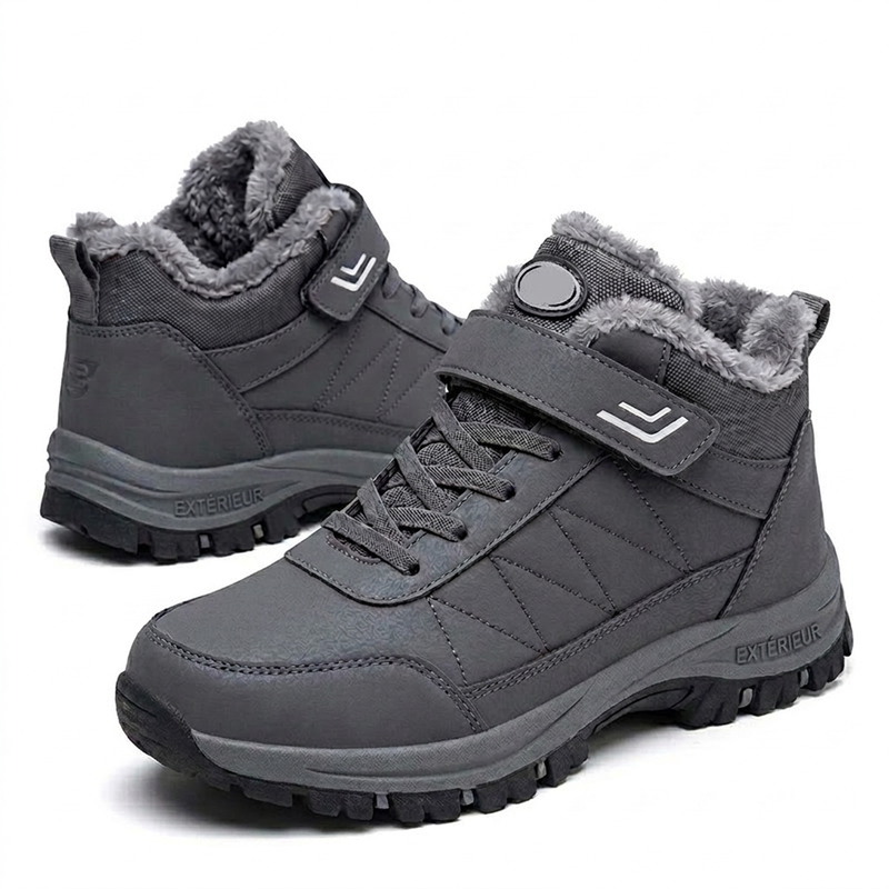 ⏳Liquidation totale⏳Bottes de neige d'hiver pour hommes avec doublure en peluche