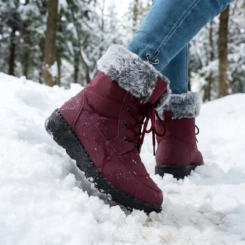 Bottes chaudes et confortables avec semelle antidérapante