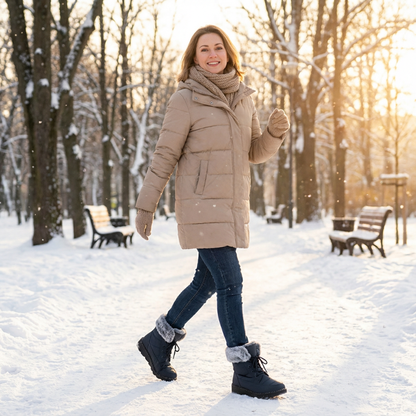 Bottes chaudes et confortables avec semelle antidérapante