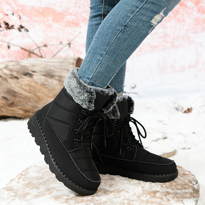 Bottes chaudes et confortables avec semelle antidérapante