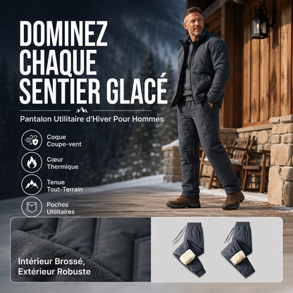 Pantalon thermique confortable d'hiver unisexe pour l'extérieur