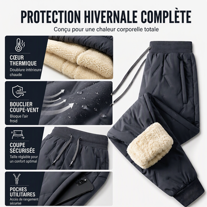 Pantalon thermique confortable d'hiver unisexe pour l'extérieur