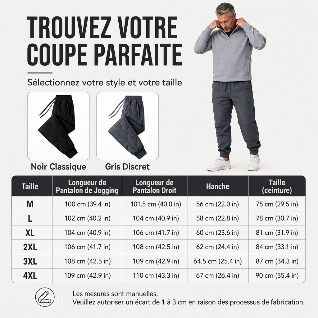 Pantalon thermique confortable d'hiver unisexe pour l'extérieur