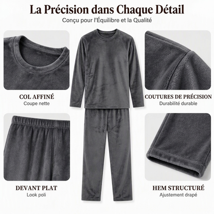 Ensemble Pyjama Velours Thermique Confortable pour Homme
