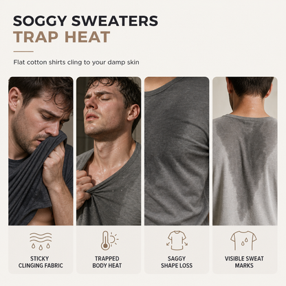 👜 -50 % sur toute la mode femme ! ✨Men's Casual Slim Fit Crew Neck Long Sleeve Sweatshirt