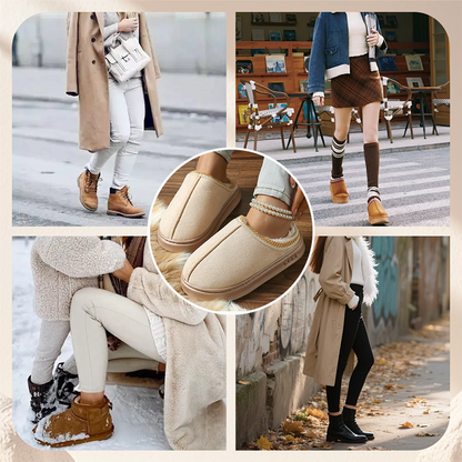 ❄️Promotion spéciale : -50 % DE RÉDUCTION🥾Chaussons maison pour femme à semelle épaisse et doublure pelucheuse