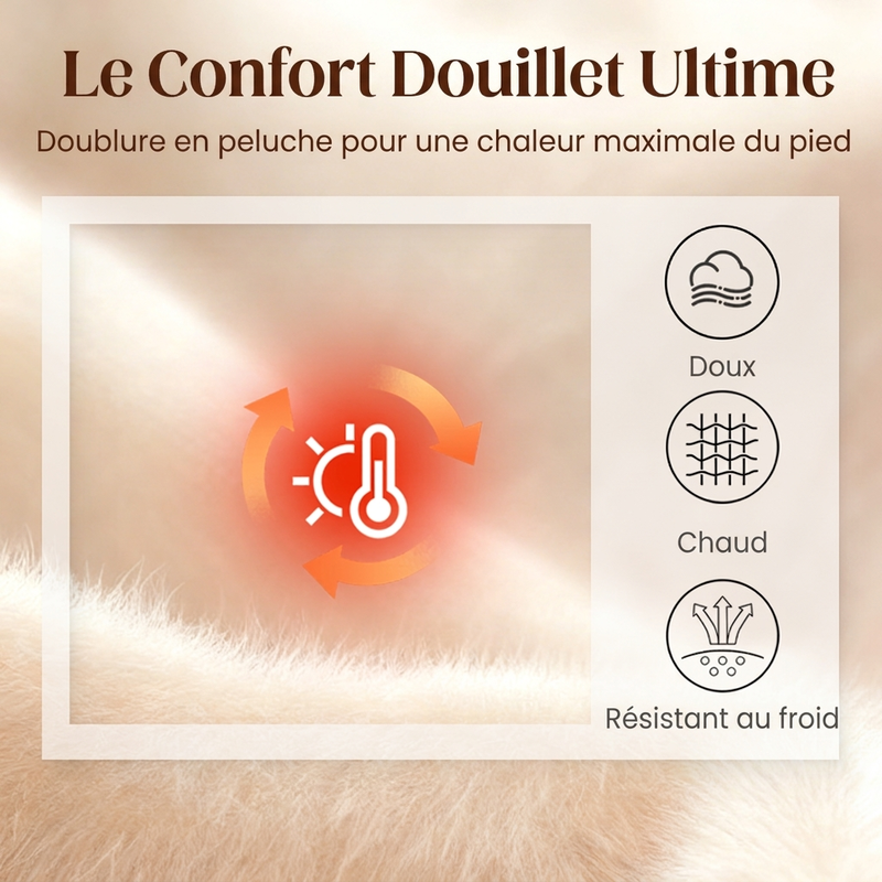 ❄️Promotion spéciale : -50 % DE RÉDUCTION🥾Chaussons maison pour femme à semelle épaisse et doublure pelucheuse
