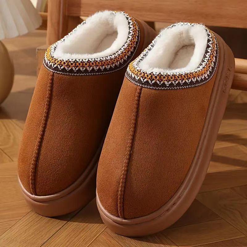 ❄️Promotion spéciale : -50 % DE RÉDUCTION🥾Chaussons maison pour femme à semelle épaisse et doublure pelucheuse