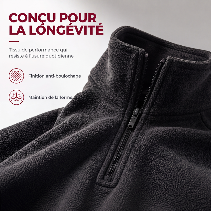 💖Soldes ! Prix cassés💖Sweat chaud pour homme en polaire avec col montant