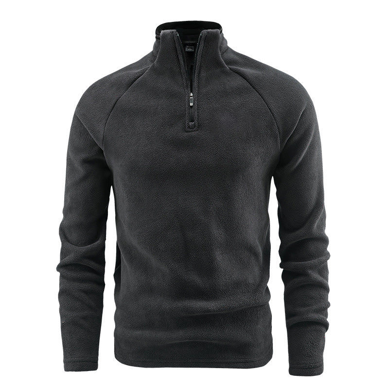 💖Soldes ! Prix cassés💖Sweat chaud pour homme en polaire avec col montant