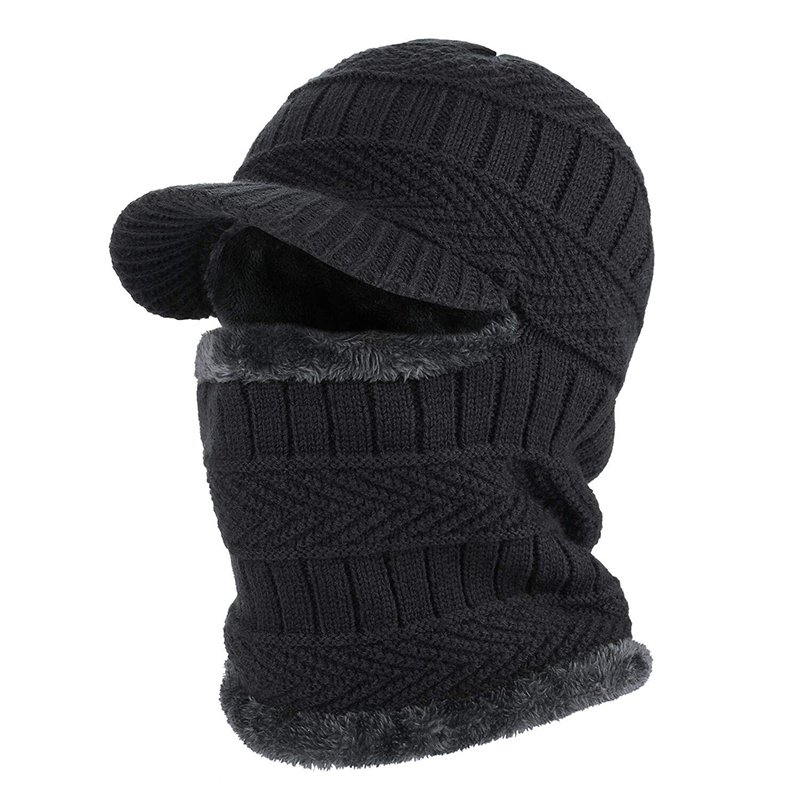 🧢 50% DE RÉDUCTION ! ❄️ Bonnet d'Hiver 3 en 1 – Couvre-Visage Intégré, Tissu Polaire Doux & Cagoule Sportive 🏔️✨
