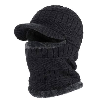 🧢 50% DE RÉDUCTION ! ❄️ Bonnet d'Hiver 3 en 1 – Couvre-Visage Intégré, Tissu Polaire Doux & Cagoule Sportive 🏔️✨