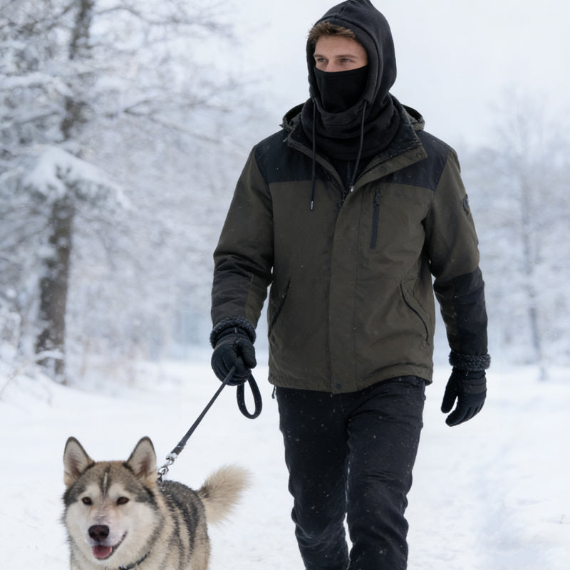 Masque facial et cagoule thermiques d'hiver tout-en-un