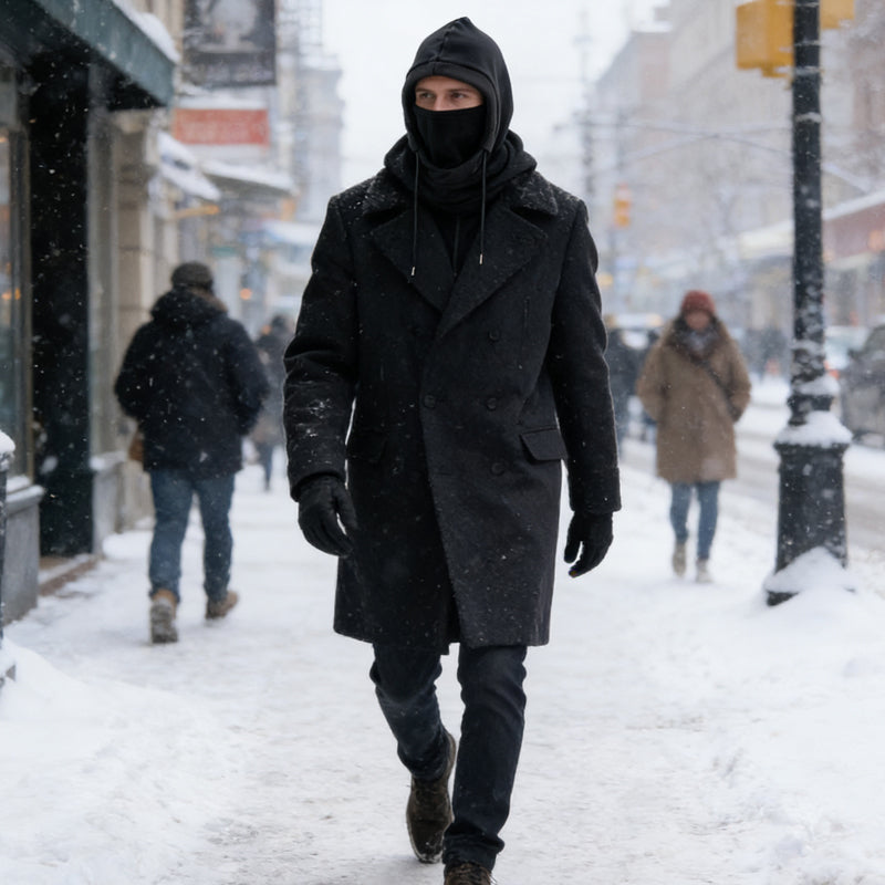 Masque facial et cagoule thermiques d'hiver tout-en-un