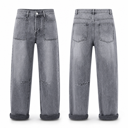 Jeans extensibles pour femmes grandes tailles, taille mi-haute, pantalons en jean à jambe barrée courte avec ourlet retroussé et poches plaquées cousues