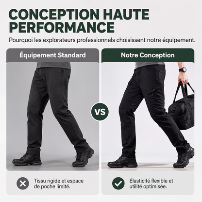 Pantalons cargo extensibles d'extérieur pour hommes