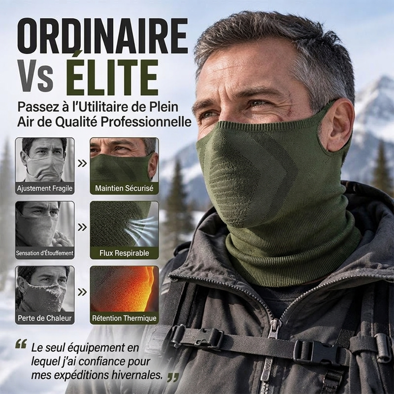 🔥Achetez 1, Obtenez 1 Offert 🔥Cou-Cagoule Coupe-Vent avec Boucle pour Oreilles