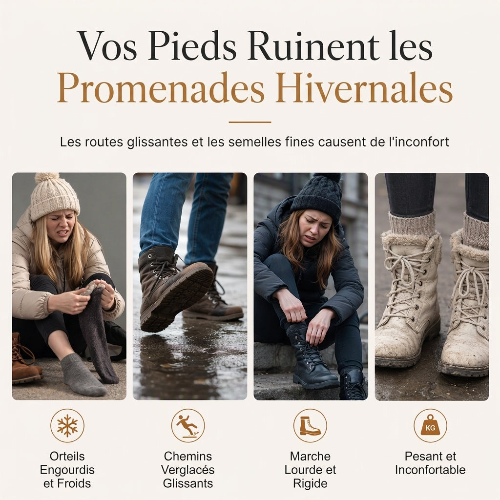 Bottes de neige hautes d'hiver pour femme, doublure épaissie, bottes chaudes pour temps froid