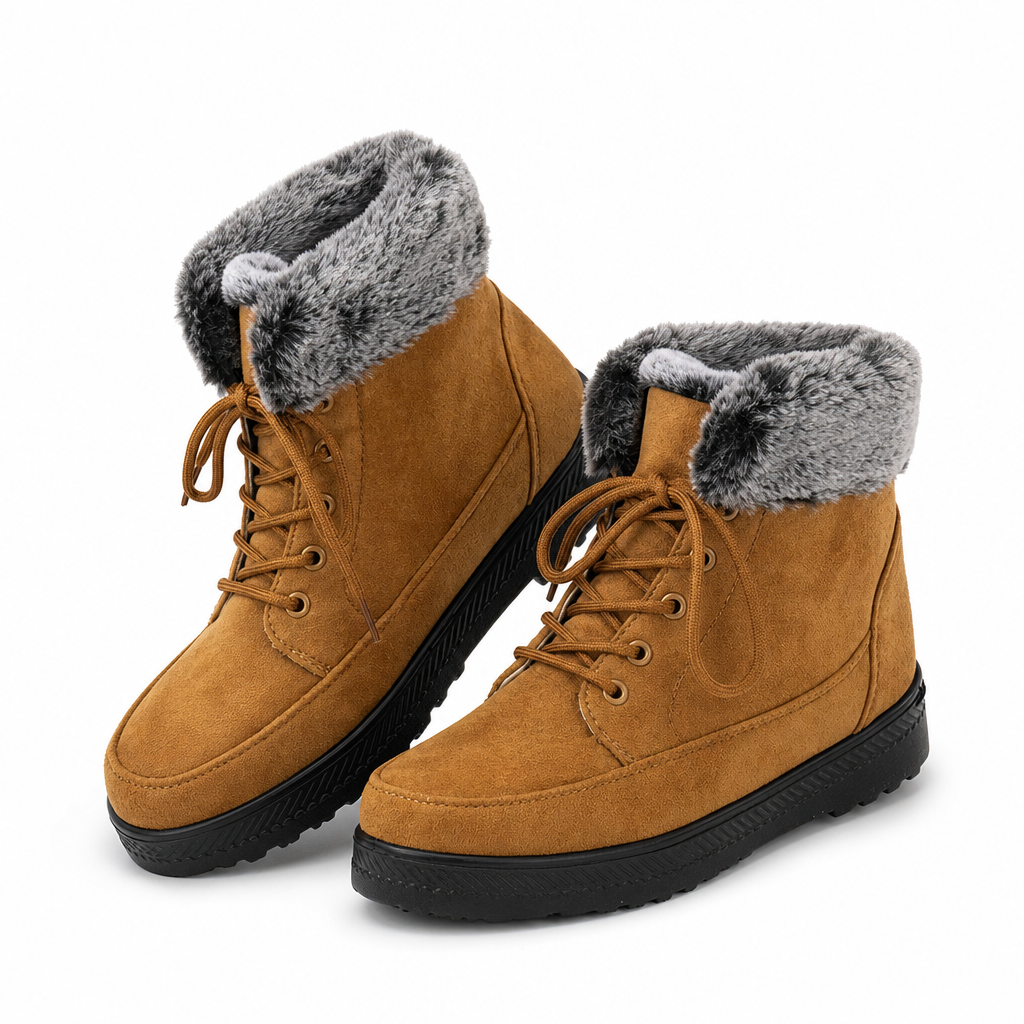 Bottes de neige hautes d'hiver pour femme, doublure épaissie, bottes chaudes pour temps froid