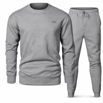 Ensemble de maille décontracté pour homme, Pull en tricot jacquard à col rond pour l'automne et l'hiver