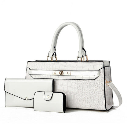 Ensemble de 3 sacs à main pour femme à motif reptile