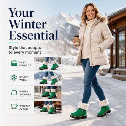 Bottes de neige d'hiver chaudes et antidérapantes pour femmes
