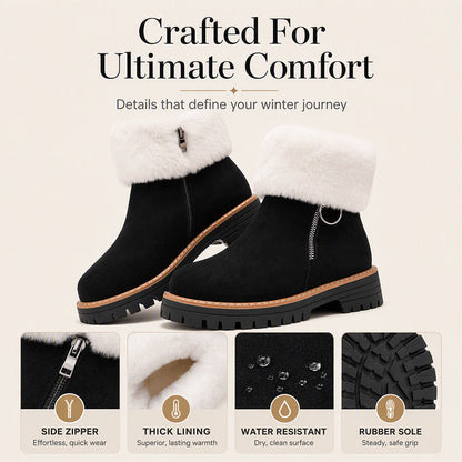 Bottes de neige d'hiver chaudes et antidérapantes pour femmes