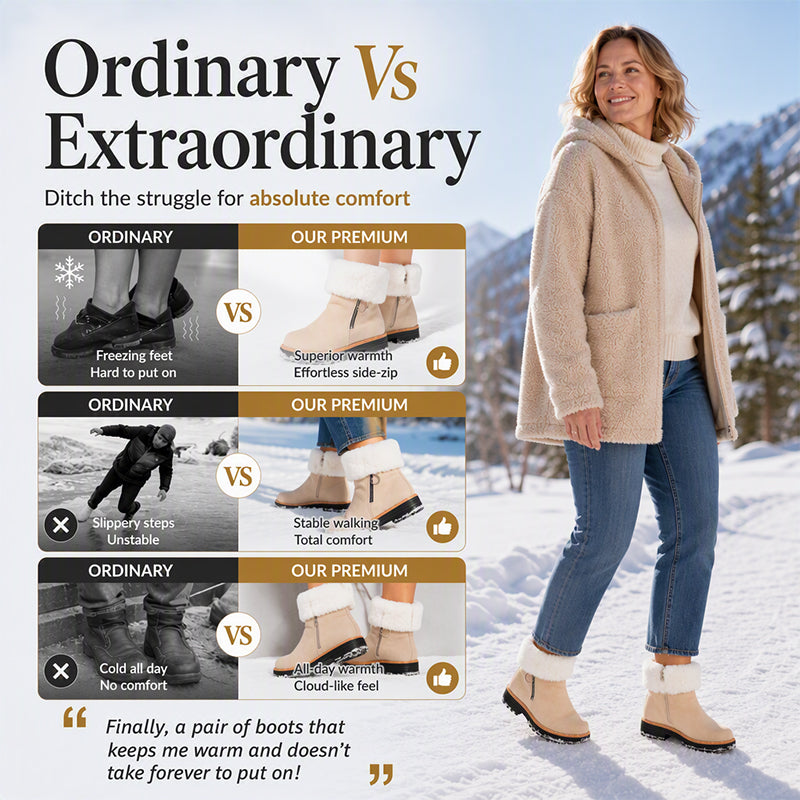 Bottes de neige d'hiver chaudes et antidérapantes pour femmes