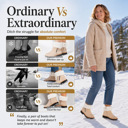 Bottes de neige d'hiver chaudes et antidérapantes pour femmes