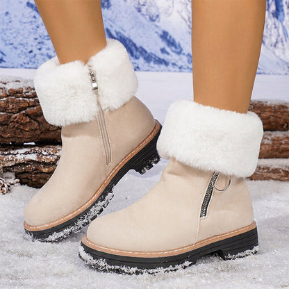 Bottes de neige d'hiver chaudes et antidérapantes pour femmes