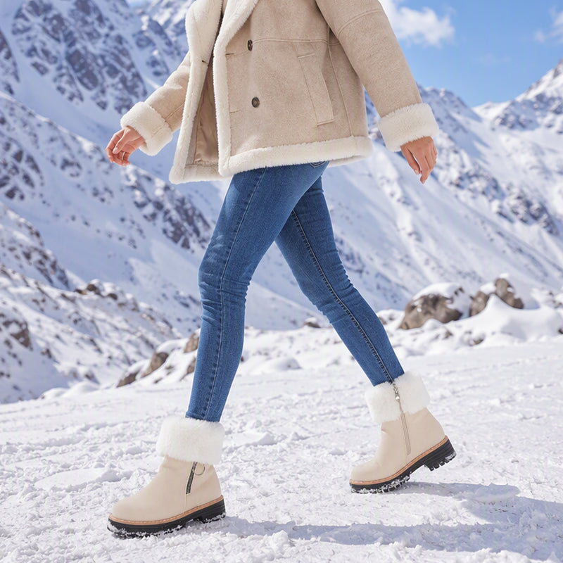 Bottes de neige d'hiver chaudes et antidérapantes pour femmes