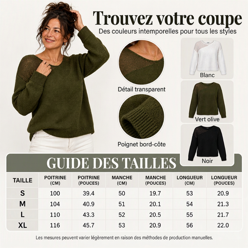 Chandail en fausse fourrure de vison pour femme avec patchwork en maille