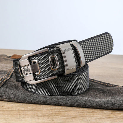 Ceinture tactique tressée robuste pour l'extérieur avec boucle métallique
