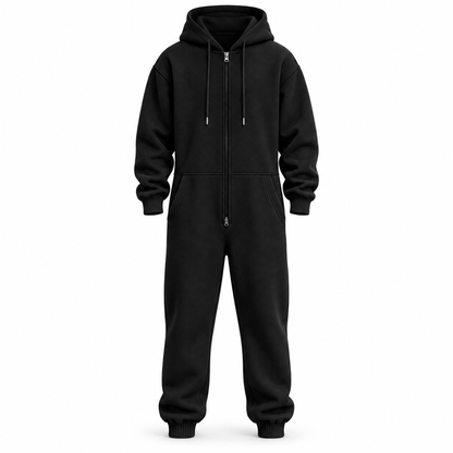 Ensemble de survêtement d'hiver pour homme avec sweat à capuche zippé intégral et pantalon de jogging