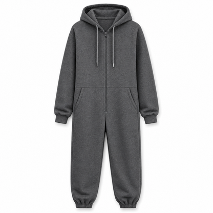 Ensemble de survêtement d'hiver pour homme avec sweat à capuche zippé intégral et pantalon de jogging
