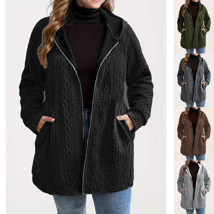 📢Livraison gratuite 📢60% DE RÉDUCTION ! ⏳⏰ Veste Ample à Capuche avec Tissage Texturé – Confort Ultra-Doux, Coupe Flatteuse & Style Élégant en 5 Couleurs ⚡