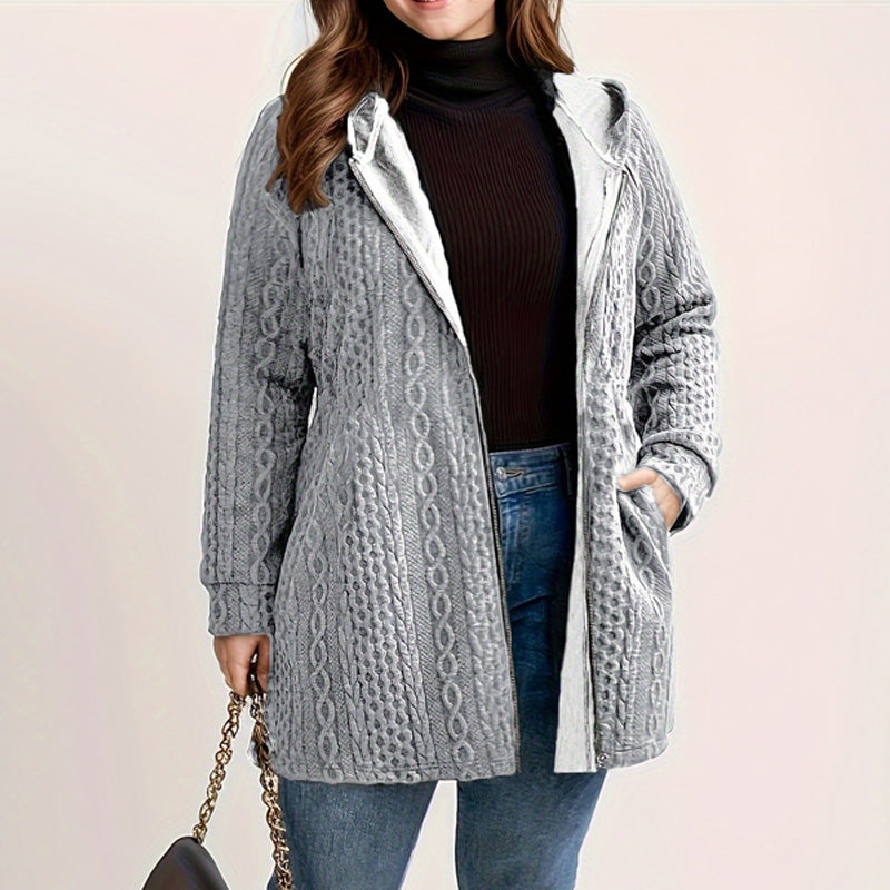 📢Livraison gratuite 📢60% DE RÉDUCTION ! ⏳⏰ Veste Ample à Capuche avec Tissage Texturé – Confort Ultra-Doux, Coupe Flatteuse & Style Élégant en 5 Couleurs ⚡
