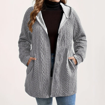 📢Livraison gratuite 📢60% DE RÉDUCTION ! ⏳⏰ Veste Ample à Capuche avec Tissage Texturé – Confort Ultra-Doux, Coupe Flatteuse & Style Élégant en 5 Couleurs ⚡