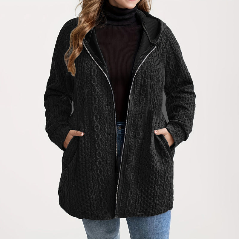 📢Livraison gratuite 📢60% DE RÉDUCTION ! ⏳⏰ Veste Ample à Capuche avec Tissage Texturé – Confort Ultra-Doux, Coupe Flatteuse & Style Élégant en 5 Couleurs ⚡