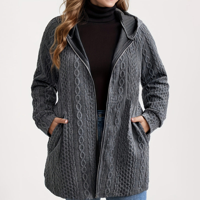 📢Livraison gratuite 📢60% DE RÉDUCTION ! ⏳⏰ Veste Ample à Capuche avec Tissage Texturé – Confort Ultra-Doux, Coupe Flatteuse & Style Élégant en 5 Couleurs ⚡