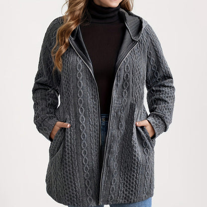 📢Livraison gratuite 📢60% DE RÉDUCTION ! ⏳⏰ Veste Ample à Capuche avec Tissage Texturé – Confort Ultra-Doux, Coupe Flatteuse & Style Élégant en 5 Couleurs ⚡