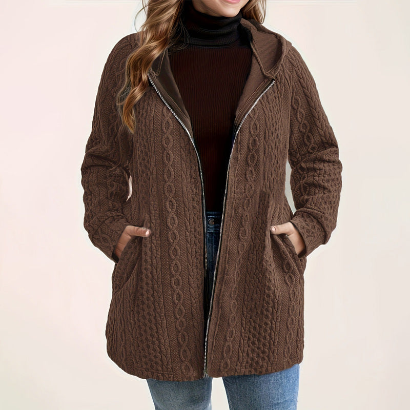 📢Livraison gratuite 📢60% DE RÉDUCTION ! ⏳⏰ Veste Ample à Capuche avec Tissage Texturé – Confort Ultra-Doux, Coupe Flatteuse & Style Élégant en 5 Couleurs ⚡